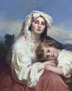 Franz Xaver Winterhalter, Italienerin mit Kind